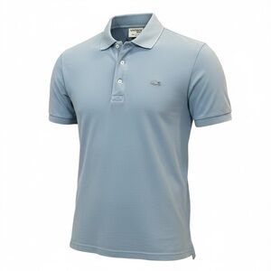 LACOSTE VINTAGE WASH Men’s Light Blue 3 Button Polo Alligator Patch sz 3 (US S)